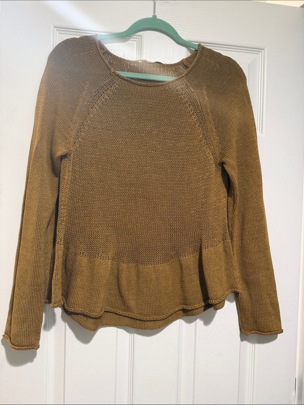 Transit Par Such- Made in Italy Peplum Knit Sweater - Mustard size-5